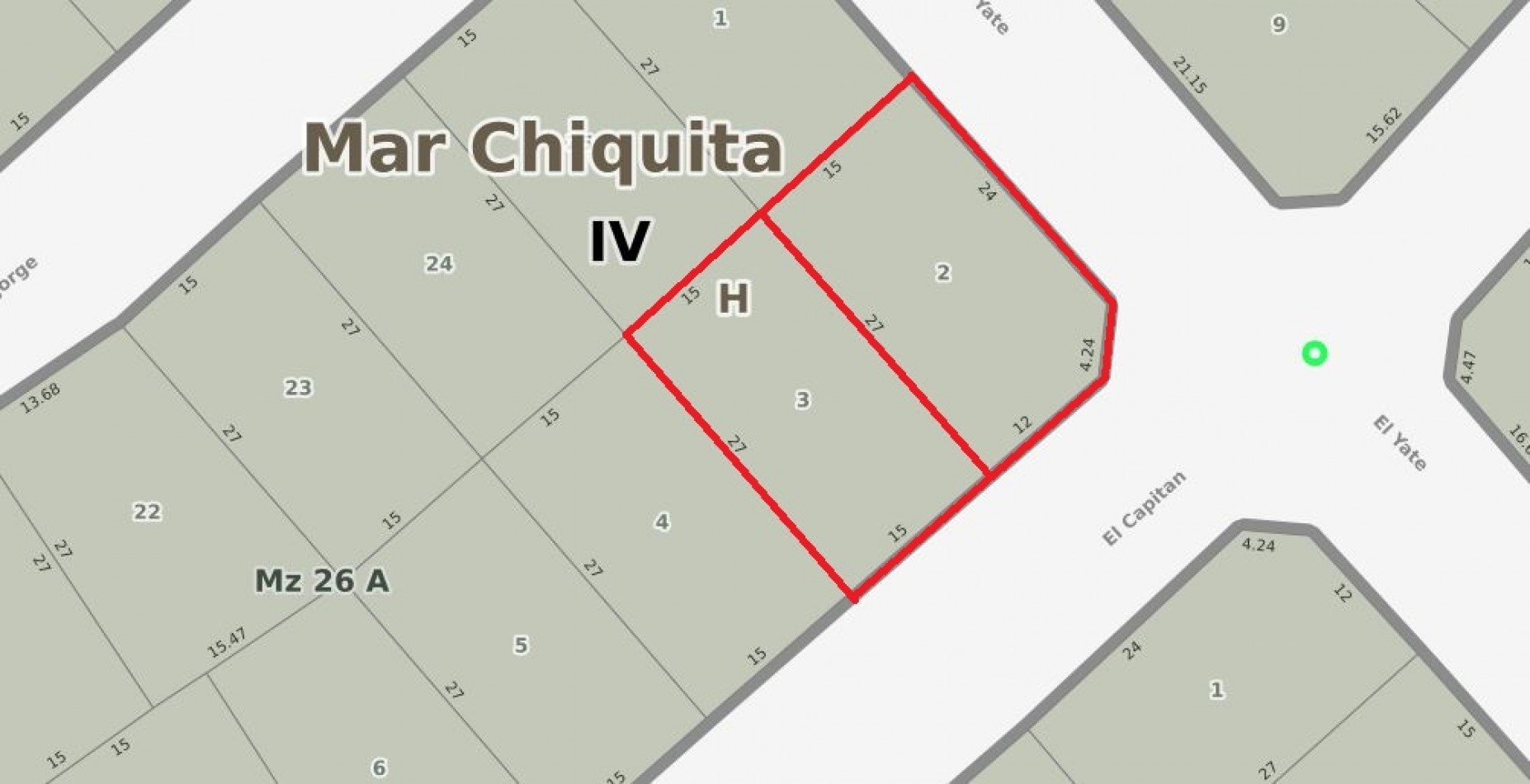 Dos Lotes en bloque. La Caleta