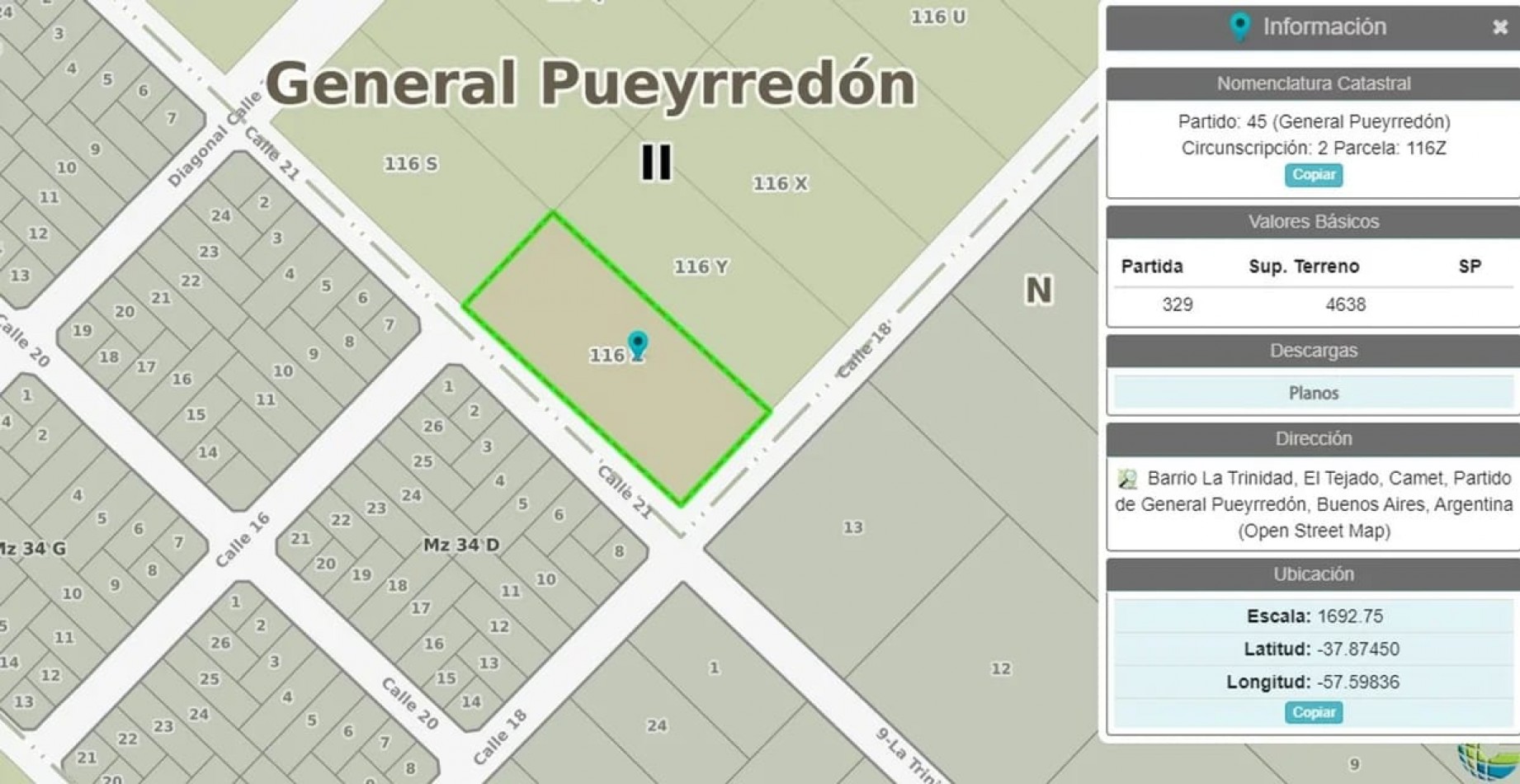 Venta de Lote Barrio La Trinidad Mar del Plata