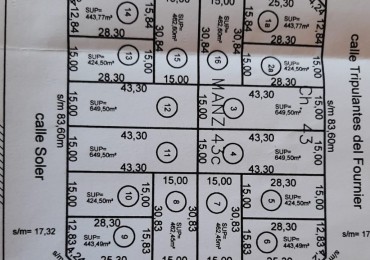 LOTES en venta Barrio Fortunato de la Plaza zona Mundialista 