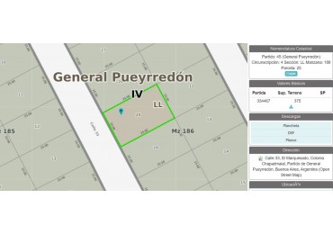 VENTA LOTE EN EL MARQUESADO 375 M2